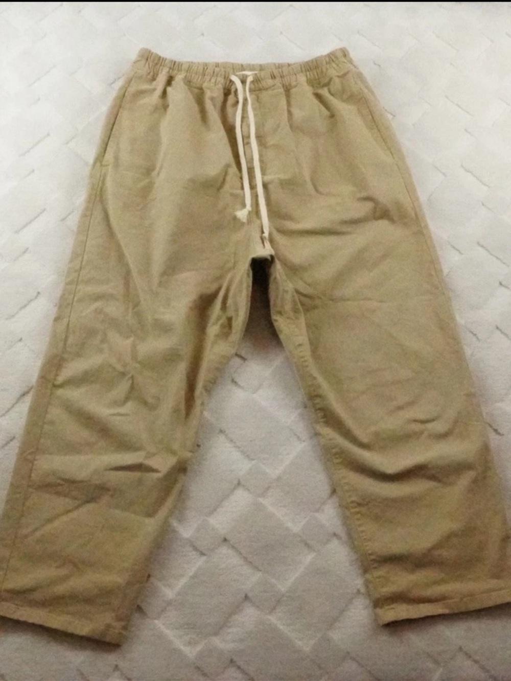 Nili Lotan Mens Pants Size Large Beige Walker Woven Pants